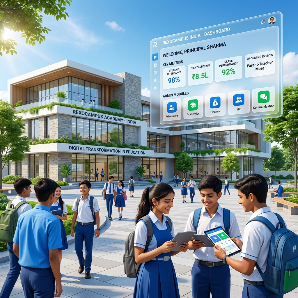 School ERP Software Dashboard – RexoCampus