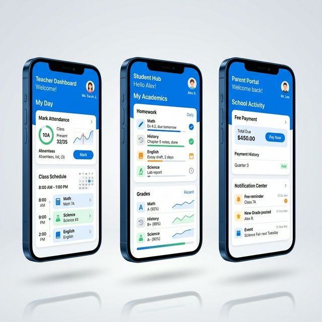 School ERP Mobile App for Parents, Teachers & Students