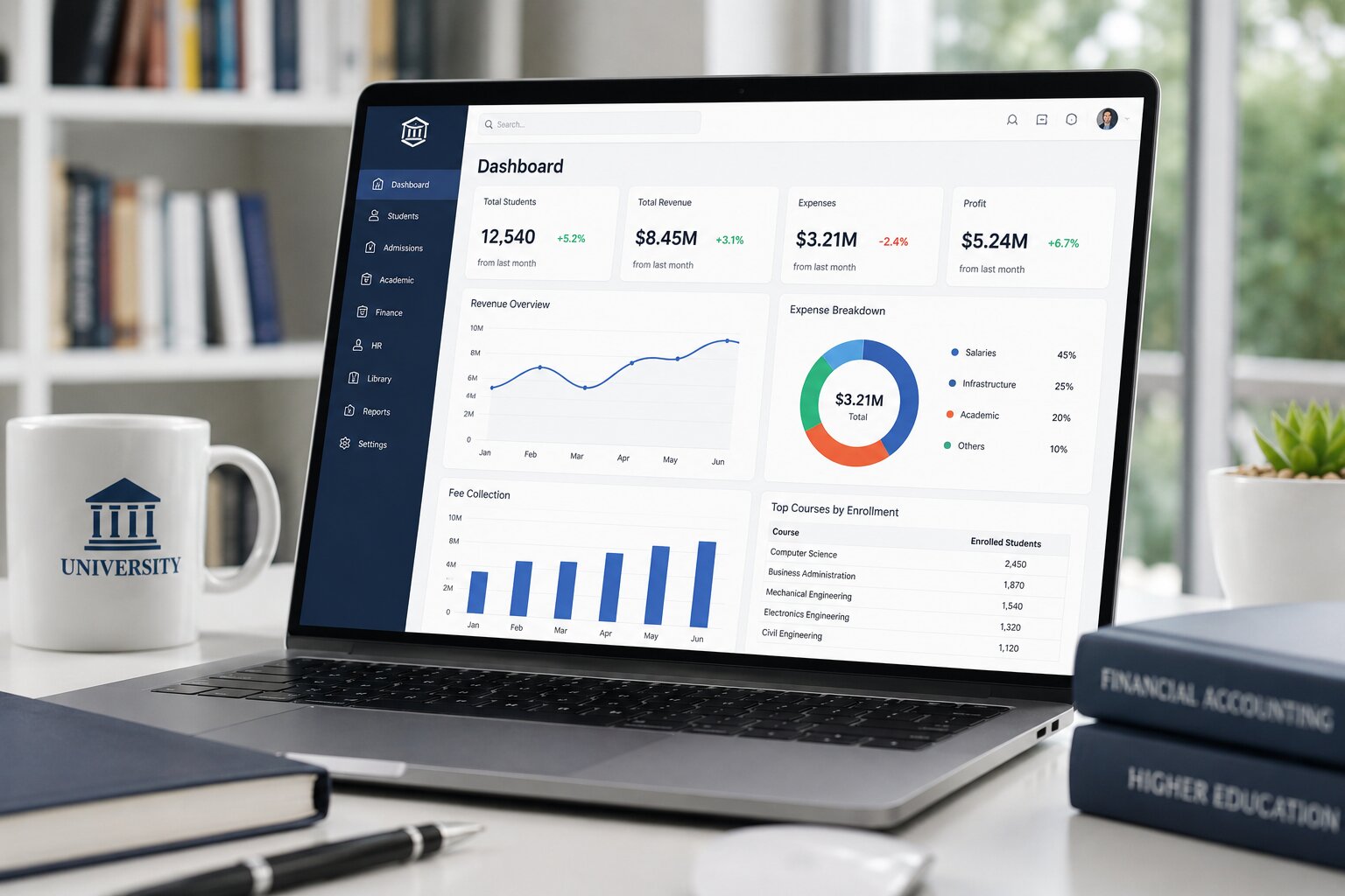 Analytics and Reporting Interface for Higher Education Accounting Software