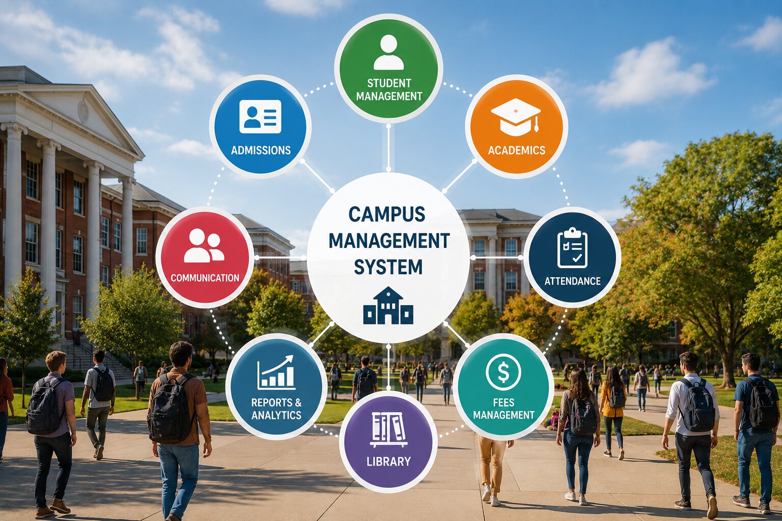 Visual Representation of an Integrated Campus Management System